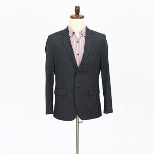 Banana Republic 40S Gray Solid 2-Button Sport Coat Blazer Jacket T544